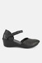 Women's Black Genuine Leather 35-41-42 Size Padded Heel Side Open Sandals