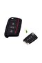 Volkswagen Seat Skoda Polo Tiguan Golf 7 Silicone Key Case Red Striped - 2