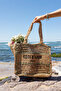 Cote Women - Nude Green Knitted Straw Imported Beach Bag - 2