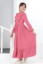 Young Girl Aerobin Linen Fabric Long Length Hijab Dress 11 years-12 years-13 years-14 years-15 years - 6