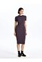 Lcw Vision Crew Neck Striped Short Sleeve Women's Dress - 2