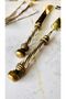 Gold Antique 2 Piece Crystal Spatula Knife Serving Set - 2