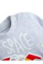 Baby Boy Rocket Embroidered Seasonal Baby Set - Printed Space Patterned Top and Bottom Baby Set - 3