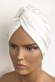Bonnet Ready Turban Single Knot Bonnet Women's Hijab Bonnet Ecru Cream White Outer Bonnet Hijab Snap-on Bonnet - 2