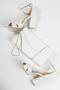 Women's Thick High Heeled Shoes and Bag Set White