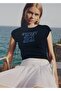 Cotton blend patterned t-shirt - 7