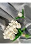 BRIDE'S HAND FLOWER WHITE TULIP PEONY MAGNOLIA ORNAMENT AND GALA FLOWER - 5