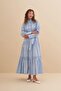 Pearl Button Drawstring Dress - 3