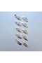 5 Cm Silver Color Quality Oval Metal Snap Clasp with Clip 10 Pieces