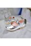Girls' Silver Butterfly Figured Orthopedic Ballet Flats - 3