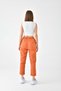 Tile 100% Cotton Muslin Fabric Women's Trousers – Narrow Leg, Pockets, Comfortable Fit Casual Trousers - 8