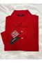 PREMIUM WOVEN FABRIC MERCERIZED POLO COLLAR T-SHIRT RED - 3