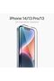 واقي شاشة زجاجي غير قابل للكسر لهاتف iPhone 14/13/13 Pro/16E مع إطار وسهل التركيب - 2
