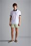 Men's Cotton Polo Collar Button Closure Short Sleeve White Polo Collar T-shirt24411319-010 - 6