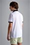 Men's Cotton Polo Collar Button Closure Short Sleeve White Polo Collar T-shirt24411319-010 - 3