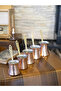 Copper Coffee Pot Classic Hammer Tattoo Model Copper Color 4 Person - 5