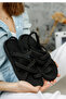 Rope cord wicker high rubber sole - 5