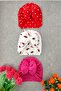 Baby Girl Colorful Patterned 3-Piece Cap Set Bandana Set (6-18 months) - 2