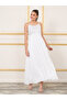 Sequin Detail Strappy A-Line Dress with Removable Cape Sleeves - 2