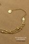 Steel Bracelet- Triple Chain Dorica Beaded Bracelet Non-Tarnish Colorfast 316L Steel Bracelet 17+5cm - 3