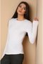 Women's Crew Neck Long Sleeve Lycra Combed Cotton Badi - 2