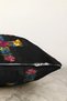 Double Sided Black Floor Colored Rose Themed Letter F Special Design Digital Printed Raschel Throw Pillow Cover - 3