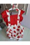 Red Strawberry Baby Romper