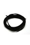 Suede Rope Black Color (5 Meters) Diameter: 3x1.5 Mm