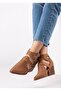 Bella Women's Special Design Buckle Adjustable Back Zipper Camel Color Summer Shoes - 4