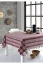 Claret Red Gingham Pattern Tablecloth