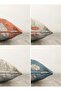 Set of 4 Double Sided Colorful Floor Seaweed Drawing Digital Printed Raschel Knitted Throw Pillow Covers - 2