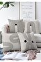 Set of 4 Reversible Custom-Designed Digital Print Modern Raschel Knit Cushion Covers