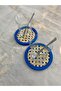 2-Piece Rattan Hazeran Coasters Alaçatı Blue (100% Natural Hazeri) M037 - 3