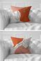 Set of 7 Double Sided Colorful Pastel Onedraw Drawing Digital Printed Throw Pillow Covers - 3