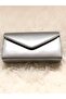 Women's Silver Color Clutch Bag - 2