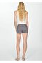 Asymmetrical Belted Shorts - 4