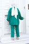 Balloon Sleeve Hijab Green Set - 5