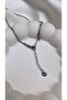 Steel Letter Silver Necklace Letter L - 3