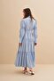 Pearl Button Drawstring Dress - 4