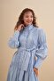 Pearl Button Drawstring Dress - 2