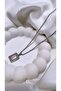 Steel Letter Silver Necklace Letter L
