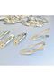 5 Cm Silver Color Quality Oval Metal Snap Clasp with Clip 10 Pieces - 3