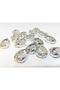 13x18(1.8cm) Cased Strut Drop Glass Stone White (20 Pieces)