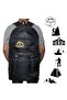 Mountainer 55+10 Liter Gusseted Black Waterproof Multi-Pocket Travel-Mountaineering-Camping Backpack - 5