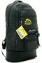Mountainer 55+10 Liter Gusseted Black Waterproof Multi-Pocket Travel-Mountaineering-Camping Backpack