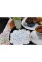 منديل كوكتيل رخامي مطرز (6 قطع) - 3