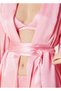 Women's Pink Pure Silk Pajamas Suit Set - 4