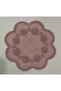 6 Pieces Linen Fabric Corded Embroidered Coffee Side Presentation Napkin & Coaster - 3