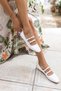 White Buckle Detailed Rabiot Women's Ballerinas - 6