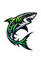 14X12 cm Shark Shark Sticker - Car, Motorcycle, Helmet, Laptop, Glass